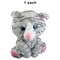 Plush Grey Tabby Cat with Glitter Eyes 9.5 Inch Soft Plush Toy
